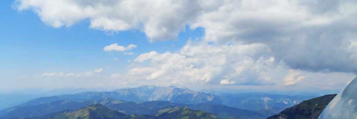 Flugwegposition um 10:30:52: Aufgenommen in der Nähe von Veitsch, St. Barbara im Mürztal, Österreich in 2075 Meter